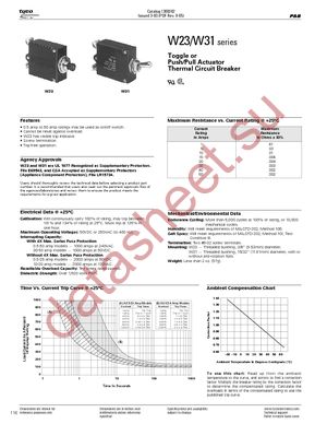 W23-X1A1G-1 datasheet  